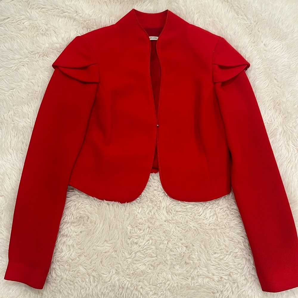 POLO GARAGE Crop Red Jacket